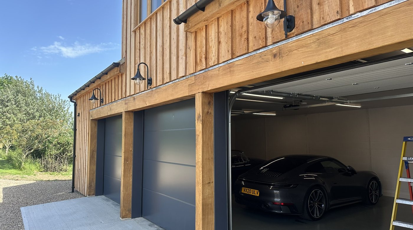 Domestic garage lighting installed by SEM Electrical