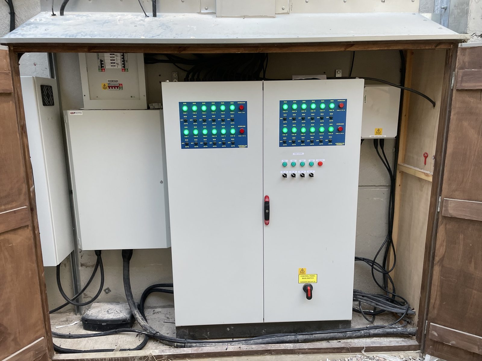 Farm grain dryer control panel project