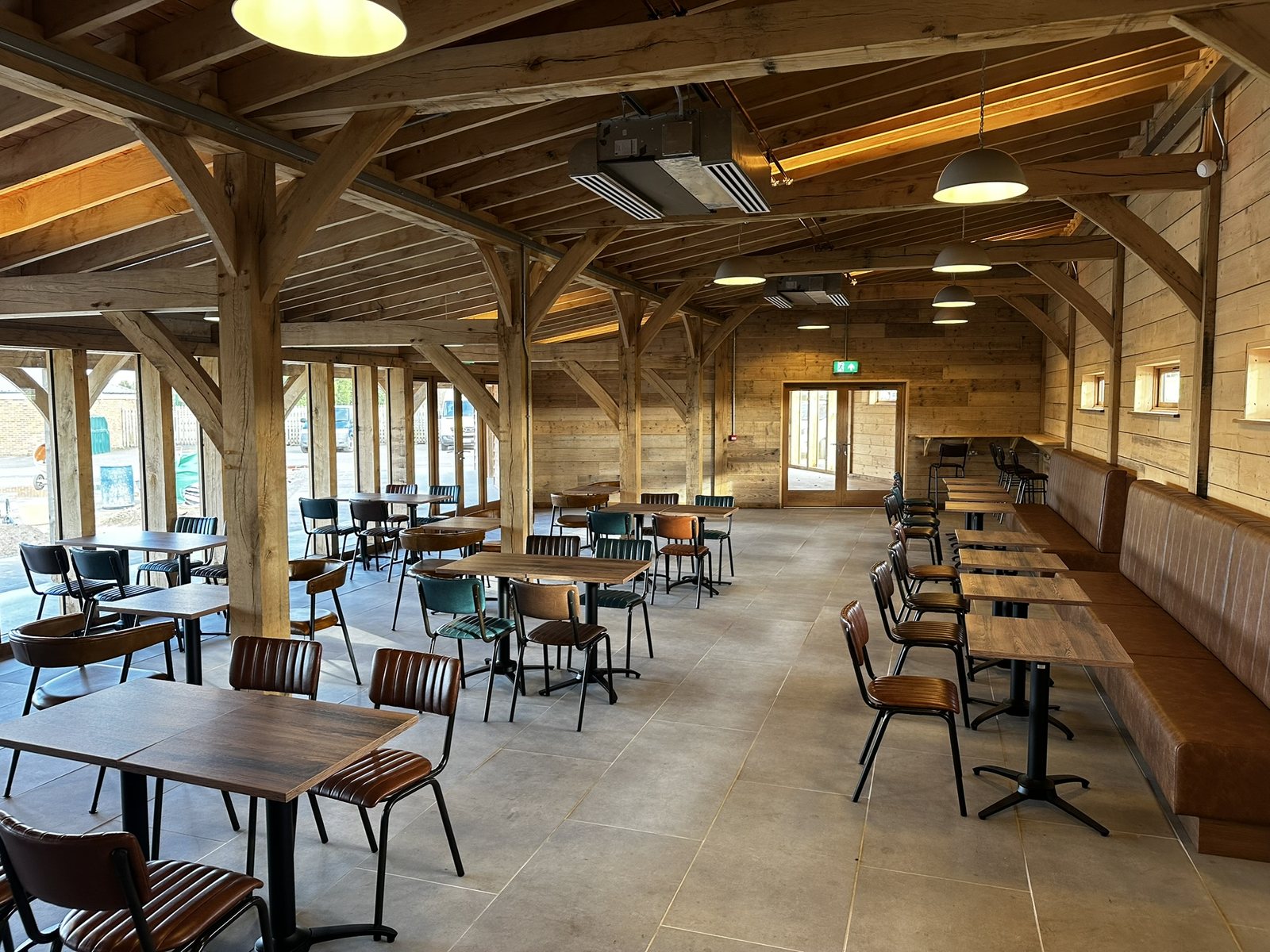 Finished Hangar 50 hospitality space at Croft Circuit